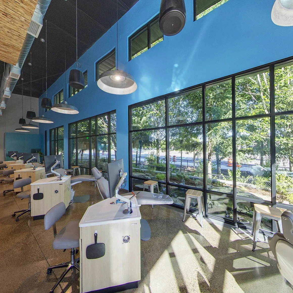 Senestraro Family Orthodontics office window view